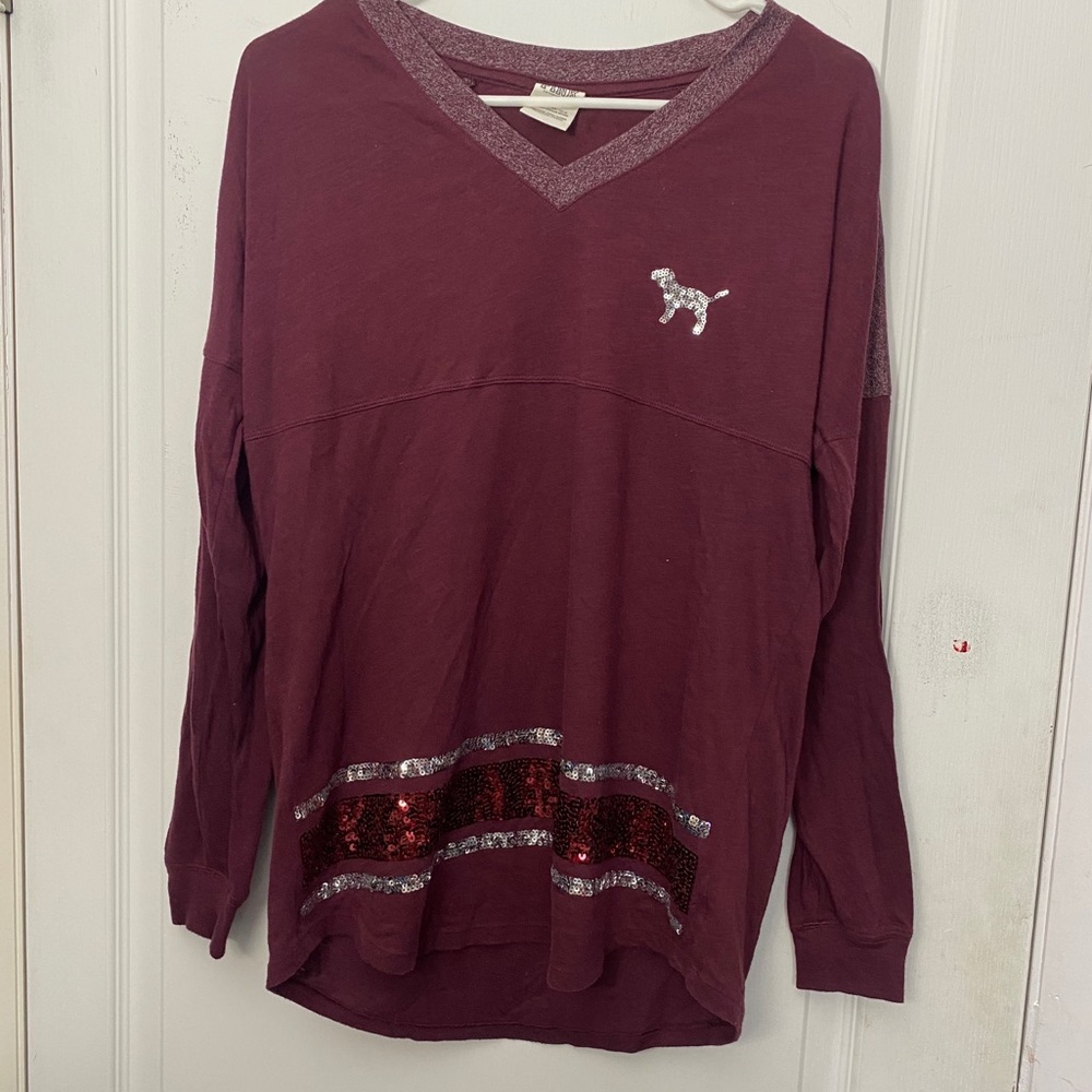 PINK sequin long sleeve